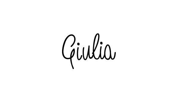 Design your own signature with our free online signature maker. With this signature software, you can create a handwritten (Angelique-Rose-font-FFP) signature for name Giulia. Giulia signature style 5 images and pictures png