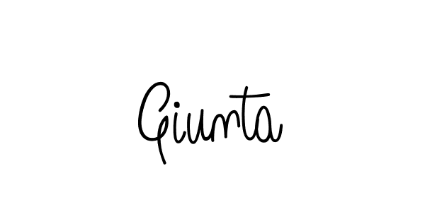 Make a beautiful signature design for name Giunta. With this signature (Angelique-Rose-font-FFP) style, you can create a handwritten signature for free. Giunta signature style 5 images and pictures png