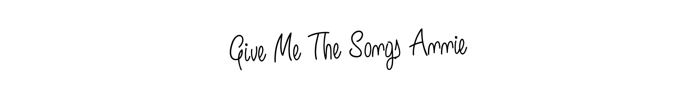 This is the best signature style for the Give Me The Songs Annie name. Also you like these signature font (Angelique-Rose-font-FFP). Mix name signature. Give Me The Songs Annie signature style 5 images and pictures png