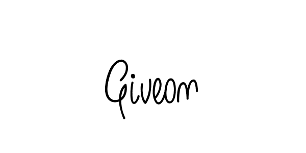 Design your own signature with our free online signature maker. With this signature software, you can create a handwritten (Angelique-Rose-font-FFP) signature for name Giveon. Giveon signature style 5 images and pictures png