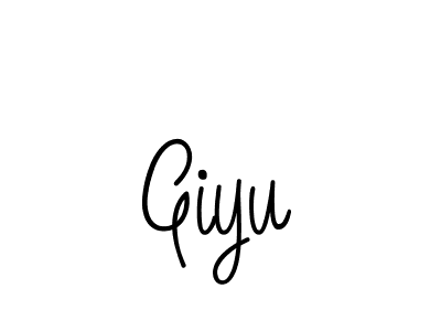 Design your own signature with our free online signature maker. With this signature software, you can create a handwritten (Angelique-Rose-font-FFP) signature for name Giyu. Giyu signature style 5 images and pictures png