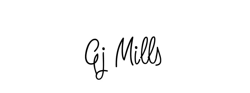 Angelique-Rose-font-FFP is a professional signature style that is perfect for those who want to add a touch of class to their signature. It is also a great choice for those who want to make their signature more unique. Get Gj Mills name to fancy signature for free. Gj Mills signature style 5 images and pictures png