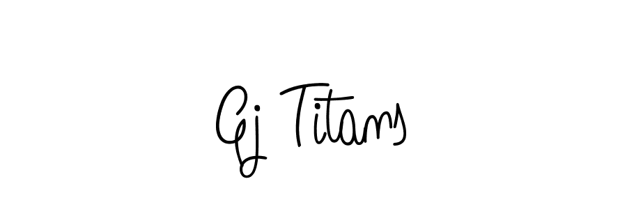 Make a beautiful signature design for name Gj Titans. With this signature (Angelique-Rose-font-FFP) style, you can create a handwritten signature for free. Gj Titans signature style 5 images and pictures png