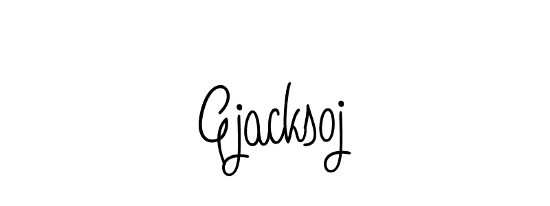 Use a signature maker to create a handwritten signature online. With this signature software, you can design (Angelique-Rose-font-FFP) your own signature for name Gjacksoj. Gjacksoj signature style 5 images and pictures png