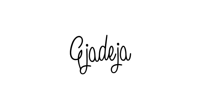 You can use this online signature creator to create a handwritten signature for the name Gjadeja. This is the best online autograph maker. Gjadeja signature style 5 images and pictures png