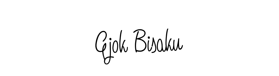 Create a beautiful signature design for name Gjok Bisaku. With this signature (Angelique-Rose-font-FFP) fonts, you can make a handwritten signature for free. Gjok Bisaku signature style 5 images and pictures png