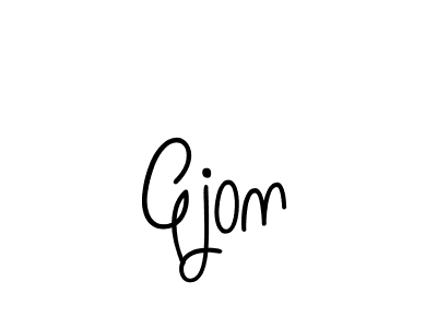 Make a beautiful signature design for name Gjon. With this signature (Angelique-Rose-font-FFP) style, you can create a handwritten signature for free. Gjon signature style 5 images and pictures png