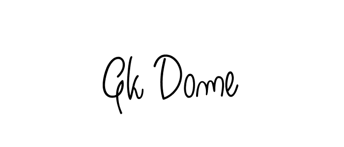 Make a beautiful signature design for name Gk Dome. Use this online signature maker to create a handwritten signature for free. Gk Dome signature style 5 images and pictures png