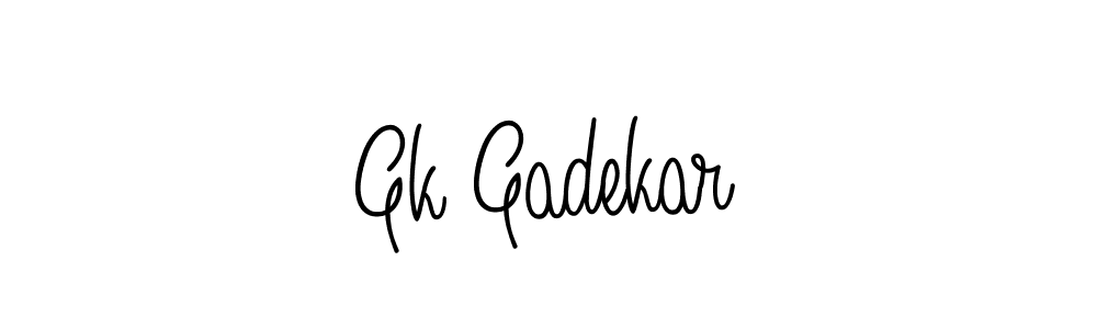 How to Draw Gk Gadekar signature style? Angelique-Rose-font-FFP is a latest design signature styles for name Gk Gadekar. Gk Gadekar signature style 5 images and pictures png