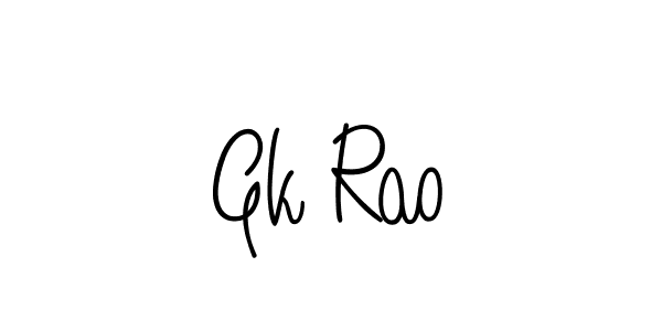 Here are the top 10 professional signature styles for the name Gk Rao. These are the best autograph styles you can use for your name. Gk Rao signature style 5 images and pictures png