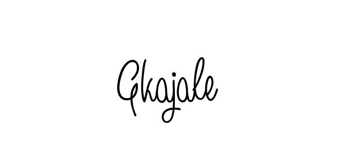 Use a signature maker to create a handwritten signature online. With this signature software, you can design (Angelique-Rose-font-FFP) your own signature for name Gkajale. Gkajale signature style 5 images and pictures png