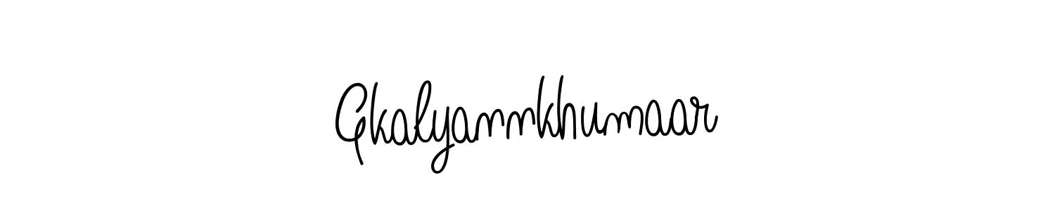 if you are searching for the best signature style for your name Gkalyannkhumaar. so please give up your signature search. here we have designed multiple signature styles  using Angelique-Rose-font-FFP. Gkalyannkhumaar signature style 5 images and pictures png
