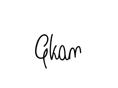 Design your own signature with our free online signature maker. With this signature software, you can create a handwritten (Angelique-Rose-font-FFP) signature for name Gkan. Gkan signature style 5 images and pictures png