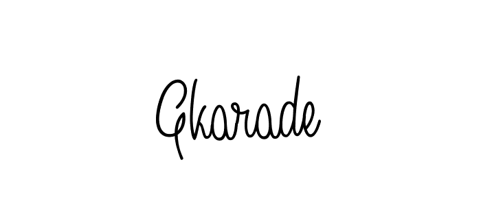 Create a beautiful signature design for name Gkarade. With this signature (Angelique-Rose-font-FFP) fonts, you can make a handwritten signature for free. Gkarade signature style 5 images and pictures png