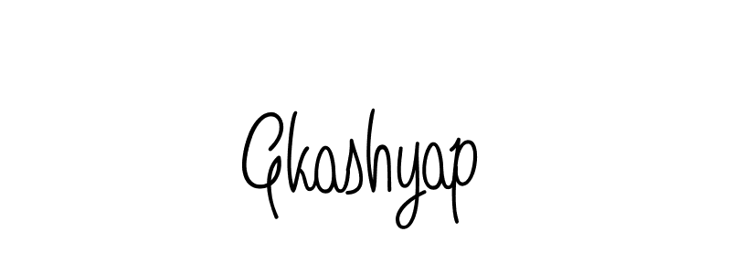 Make a beautiful signature design for name Gkashyap. With this signature (Angelique-Rose-font-FFP) style, you can create a handwritten signature for free. Gkashyap signature style 5 images and pictures png