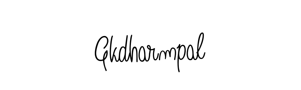Also we have Gkdharmpal name is the best signature style. Create professional handwritten signature collection using Angelique-Rose-font-FFP autograph style. Gkdharmpal signature style 5 images and pictures png