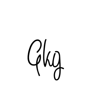Make a beautiful signature design for name Gkg. With this signature (Angelique-Rose-font-FFP) style, you can create a handwritten signature for free. Gkg signature style 5 images and pictures png