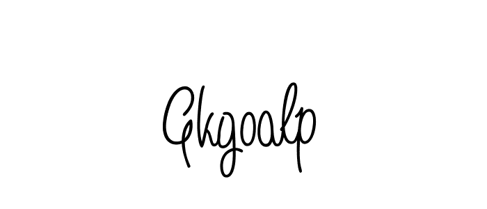 Use a signature maker to create a handwritten signature online. With this signature software, you can design (Angelique-Rose-font-FFP) your own signature for name Gkgoalp. Gkgoalp signature style 5 images and pictures png