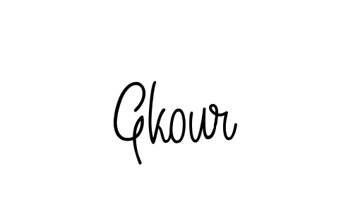 Make a beautiful signature design for name Gkour. Use this online signature maker to create a handwritten signature for free. Gkour signature style 5 images and pictures png