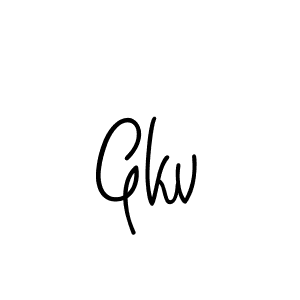 Make a beautiful signature design for name Gkv. Use this online signature maker to create a handwritten signature for free. Gkv signature style 5 images and pictures png