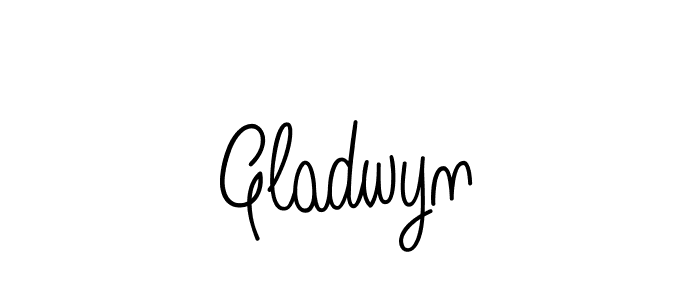 How to make Gladwyn name signature. Use Angelique-Rose-font-FFP style for creating short signs online. This is the latest handwritten sign. Gladwyn signature style 5 images and pictures png