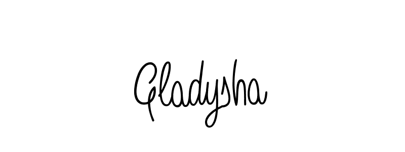 How to make Gladysha name signature. Use Angelique-Rose-font-FFP style for creating short signs online. This is the latest handwritten sign. Gladysha signature style 5 images and pictures png