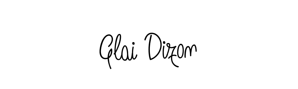 Create a beautiful signature design for name Glai Dizon. With this signature (Angelique-Rose-font-FFP) fonts, you can make a handwritten signature for free. Glai Dizon signature style 5 images and pictures png