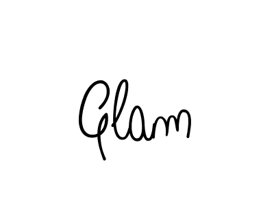 The best way (Angelique-Rose-font-FFP) to make a short signature is to pick only two or three words in your name. The name Glam include a total of six letters. For converting this name. Glam signature style 5 images and pictures png