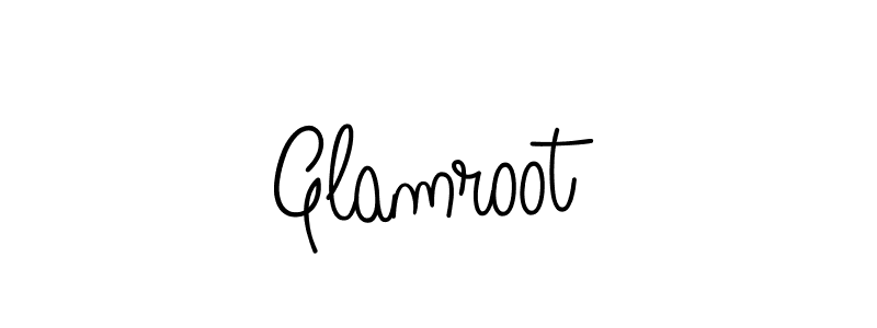 How to make Glamroot signature? Angelique-Rose-font-FFP is a professional autograph style. Create handwritten signature for Glamroot name. Glamroot signature style 5 images and pictures png