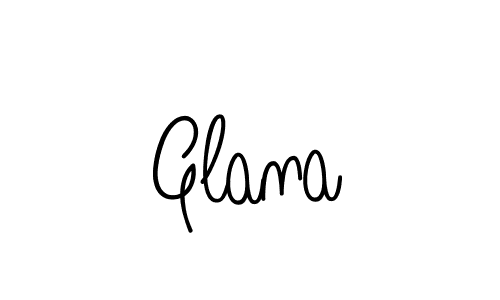 The best way (Angelique-Rose-font-FFP) to make a short signature is to pick only two or three words in your name. The name Glana include a total of six letters. For converting this name. Glana signature style 5 images and pictures png