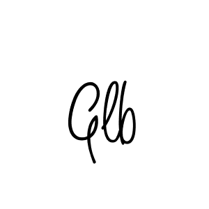 Glb stylish signature style. Best Handwritten Sign (Angelique-Rose-font-FFP) for my name. Handwritten Signature Collection Ideas for my name Glb. Glb signature style 5 images and pictures png