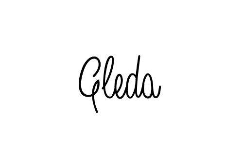 How to make Gleda signature? Angelique-Rose-font-FFP is a professional autograph style. Create handwritten signature for Gleda name. Gleda signature style 5 images and pictures png