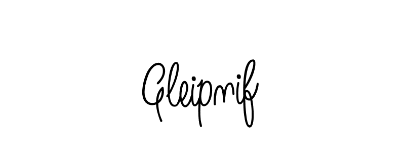 Make a beautiful signature design for name Gleipnif. With this signature (Angelique-Rose-font-FFP) style, you can create a handwritten signature for free. Gleipnif signature style 5 images and pictures png