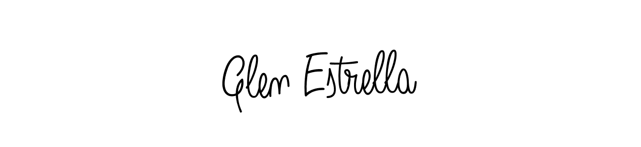 if you are searching for the best signature style for your name Glen Estrella. so please give up your signature search. here we have designed multiple signature styles  using Angelique-Rose-font-FFP. Glen Estrella signature style 5 images and pictures png
