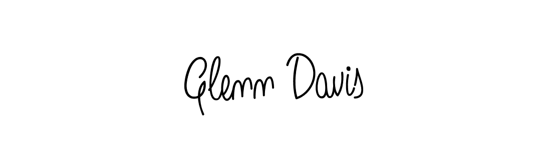 Glenn Davis stylish signature style. Best Handwritten Sign (Angelique-Rose-font-FFP) for my name. Handwritten Signature Collection Ideas for my name Glenn Davis. Glenn Davis signature style 5 images and pictures png