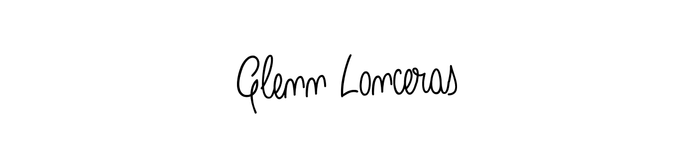 Create a beautiful signature design for name Glenn Lonceras. With this signature (Angelique-Rose-font-FFP) fonts, you can make a handwritten signature for free. Glenn Lonceras signature style 5 images and pictures png