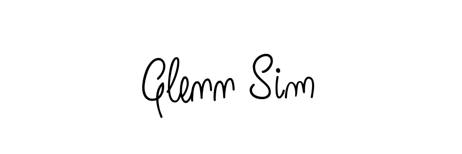 Make a beautiful signature design for name Glenn Sim. With this signature (Angelique-Rose-font-FFP) style, you can create a handwritten signature for free. Glenn Sim signature style 5 images and pictures png