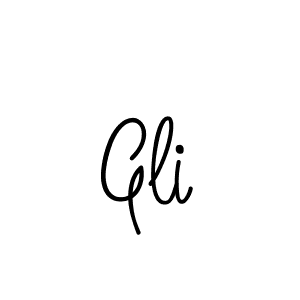 Use a signature maker to create a handwritten signature online. With this signature software, you can design (Angelique-Rose-font-FFP) your own signature for name Gli. Gli signature style 5 images and pictures png