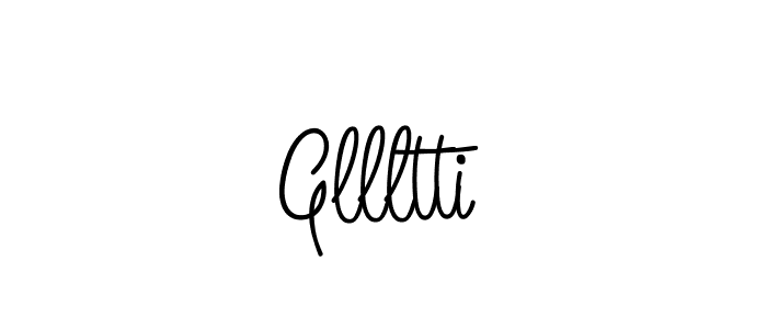 How to Draw Gllltti signature style? Angelique-Rose-font-FFP is a latest design signature styles for name Gllltti. Gllltti signature style 5 images and pictures png