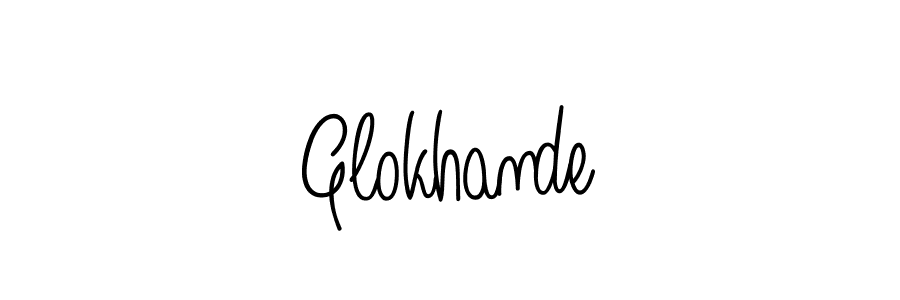 Also You can easily find your signature by using the search form. We will create Glokhande name handwritten signature images for you free of cost using Angelique-Rose-font-FFP sign style. Glokhande signature style 5 images and pictures png