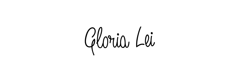 Make a beautiful signature design for name Gloria Lei. With this signature (Angelique-Rose-font-FFP) style, you can create a handwritten signature for free. Gloria Lei signature style 5 images and pictures png