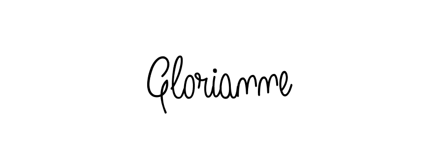 Make a beautiful signature design for name Glorianne. With this signature (Angelique-Rose-font-FFP) style, you can create a handwritten signature for free. Glorianne signature style 5 images and pictures png