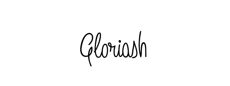 You should practise on your own different ways (Angelique-Rose-font-FFP) to write your name (Gloriash) in signature. don't let someone else do it for you. Gloriash signature style 5 images and pictures png