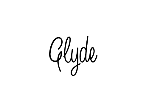 Design your own signature with our free online signature maker. With this signature software, you can create a handwritten (Angelique-Rose-font-FFP) signature for name Glyde. Glyde signature style 5 images and pictures png