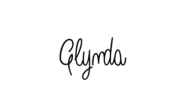 Use a signature maker to create a handwritten signature online. With this signature software, you can design (Angelique-Rose-font-FFP) your own signature for name Glynda. Glynda signature style 5 images and pictures png