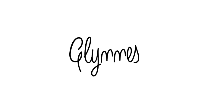 Use a signature maker to create a handwritten signature online. With this signature software, you can design (Angelique-Rose-font-FFP) your own signature for name Glynnes. Glynnes signature style 5 images and pictures png