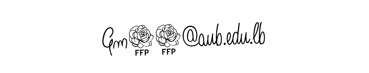Create a beautiful signature design for name Gm59@aub.edu.lb. With this signature (Angelique-Rose-font-FFP) fonts, you can make a handwritten signature for free. Gm59@aub.edu.lb signature style 5 images and pictures png