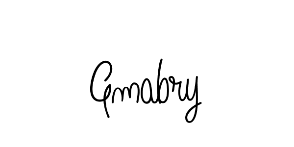 Make a beautiful signature design for name Gmabry. With this signature (Angelique-Rose-font-FFP) style, you can create a handwritten signature for free. Gmabry signature style 5 images and pictures png