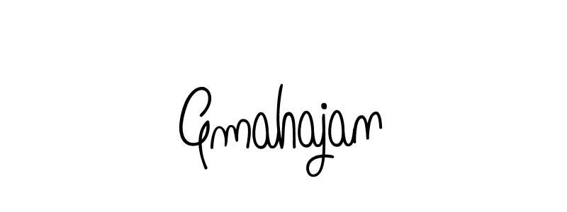 Use a signature maker to create a handwritten signature online. With this signature software, you can design (Angelique-Rose-font-FFP) your own signature for name Gmahajan. Gmahajan signature style 5 images and pictures png