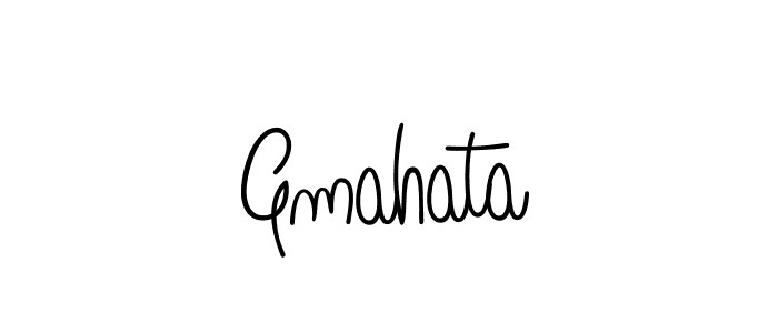 Gmahata stylish signature style. Best Handwritten Sign (Angelique-Rose-font-FFP) for my name. Handwritten Signature Collection Ideas for my name Gmahata. Gmahata signature style 5 images and pictures png